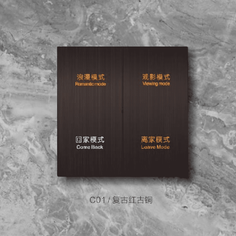 D8轻触大板两开四